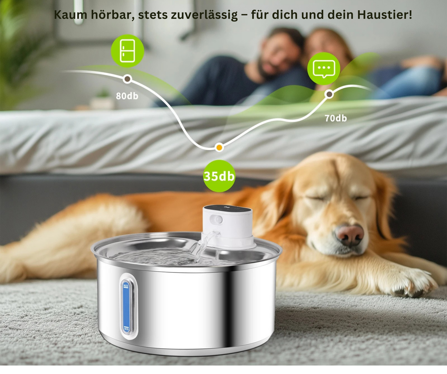 FreshDrop Ultra Hunde- & Katzenbrunnen (5.5L & kabellos)