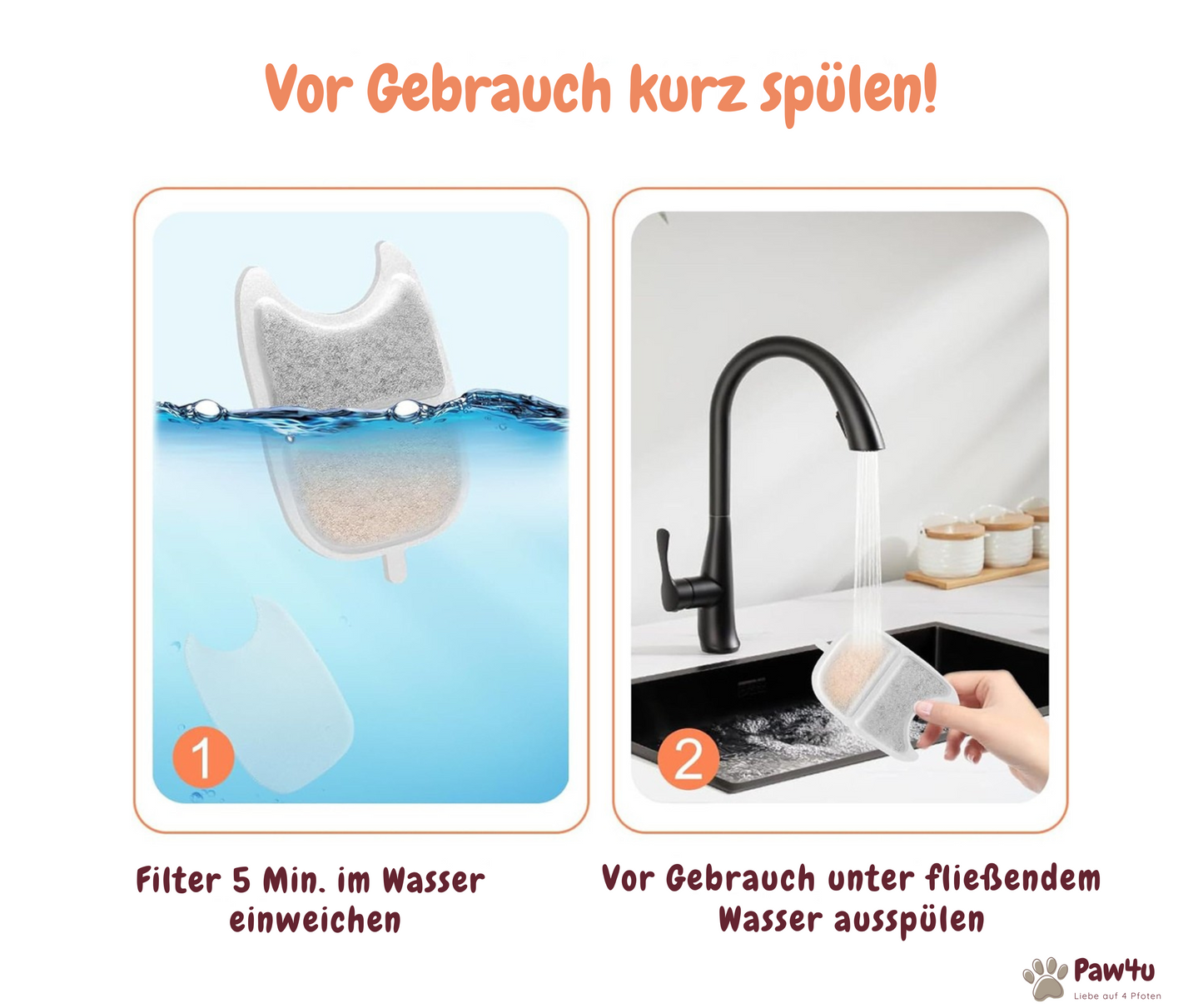 FreshDrop Deluxe Ersatzfilter für Katzenbrunnen
