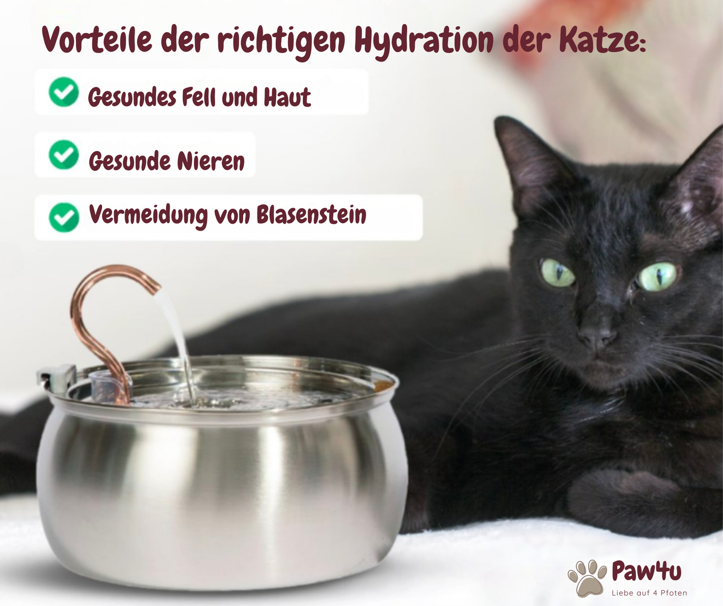 FreshDrop Katzenbrunnen 4L (mit Kabel)