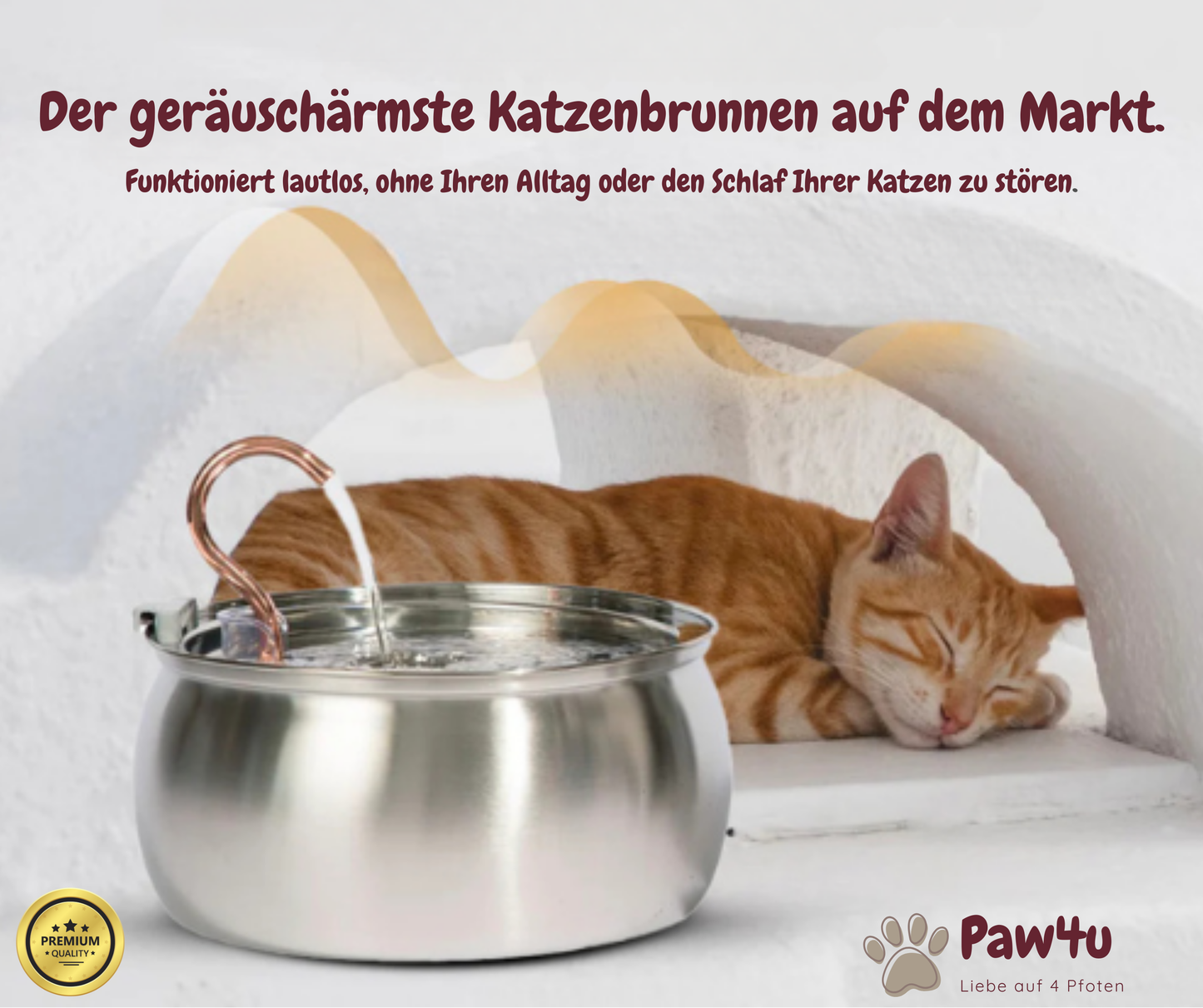 FreshDrop Katzenbrunnen 4L (mit Kabel)