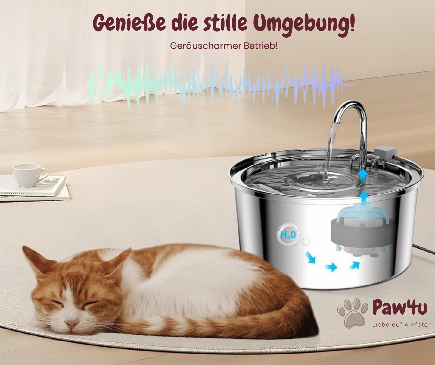 FreshDrop Katzenbrunnen 3.2L (mit Kabel)
