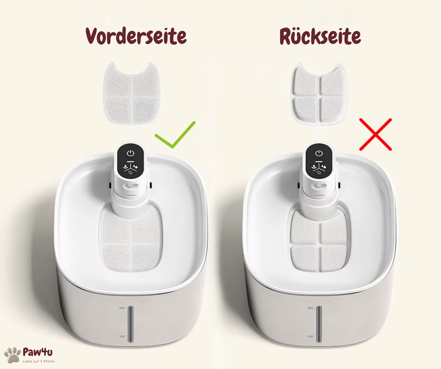 FreshDrop Deluxe Ersatzfilter für Katzenbrunnen