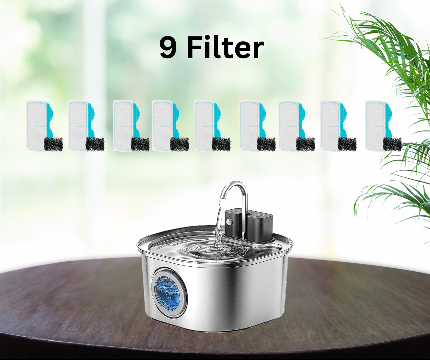 FreshDrop Aqua 9 Ersatzfilter für Katzenbrunnen (3,2L & kabellos)
