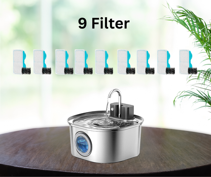 FreshDrop Aqua 9 Ersatzfilter für Katzenbrunnen (3,2L & kabellos)