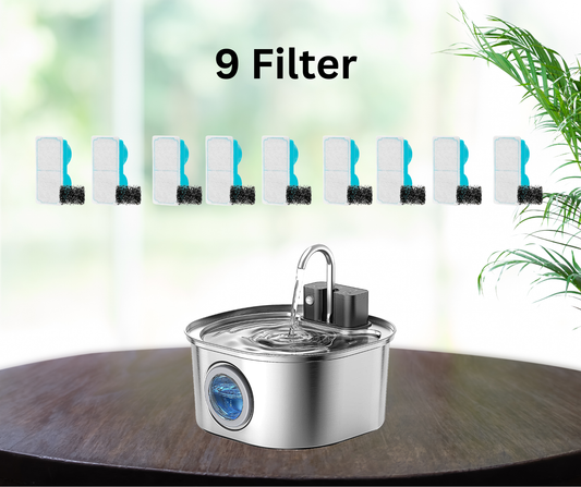 FreshDrop Aqua 9 Ersatzfilter für Katzenbrunnen (3,2L & kabellos)