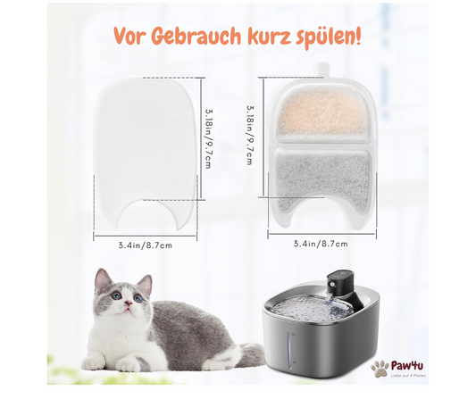 FreshDrop Deluxe Ersatzfilter für Katzenbrunnen