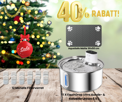 Starter-Set FreshDrop Ultra für Mehrtierhaushalte (5.5L & kabellos)
