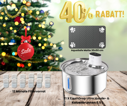 Starter-Set FreshDrop Ultra für Mehrtierhaushalte (5.5L & kabellos)