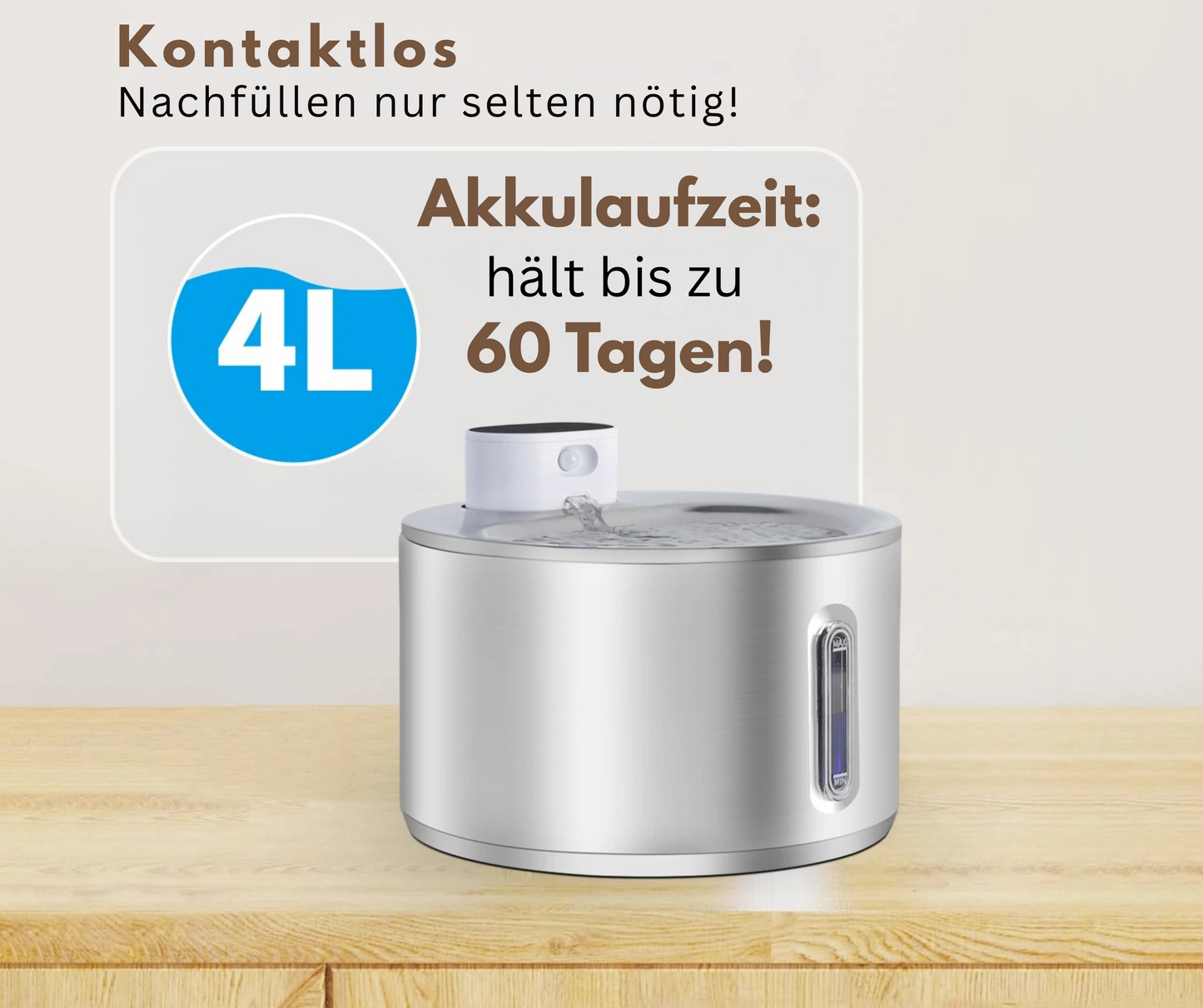 Neujahrs-Sale FreshDrop Vita Katzenbrunnen (4L & kabellos) & Snackroller