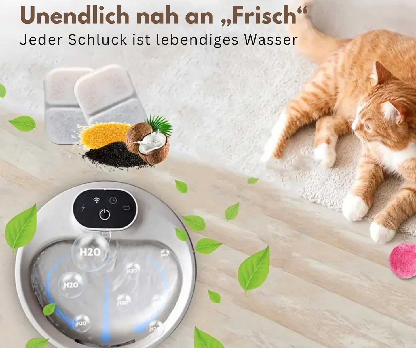 Neujahrs-Sale FreshDrop Vita Katzenbrunnen (4L & kabellos) & Snackroller