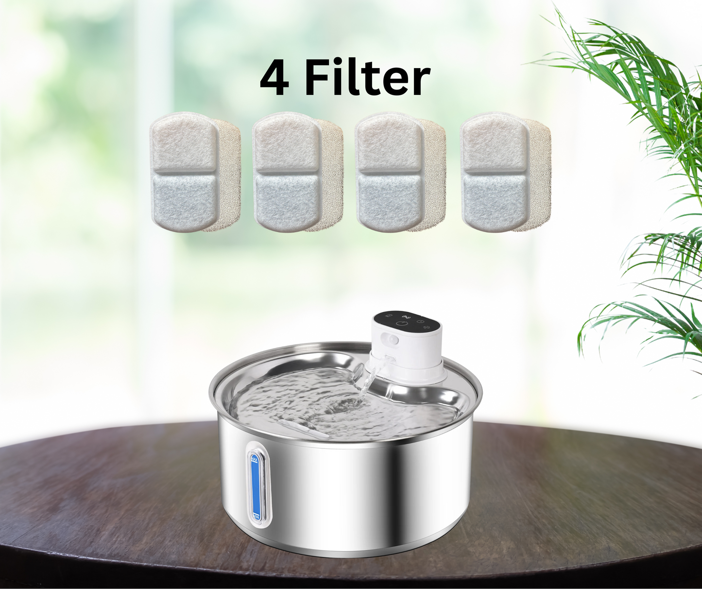 FreshDrop Ultra 4 Ersatzfilter für Hunde- und Katzenbrunnen (5.5L & kabellos)