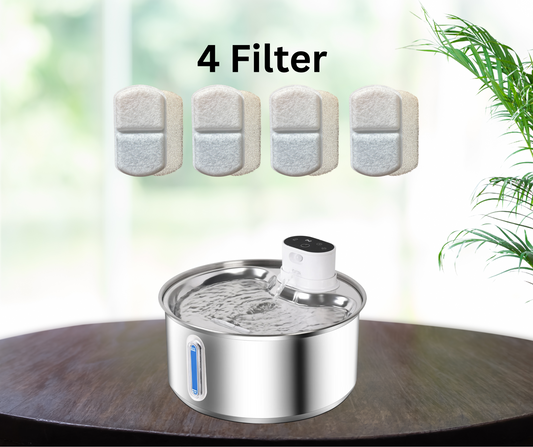FreshDrop Ultra 4 Ersatzfilter für Hunde- und Katzenbrunnen (5.5L & kabellos)