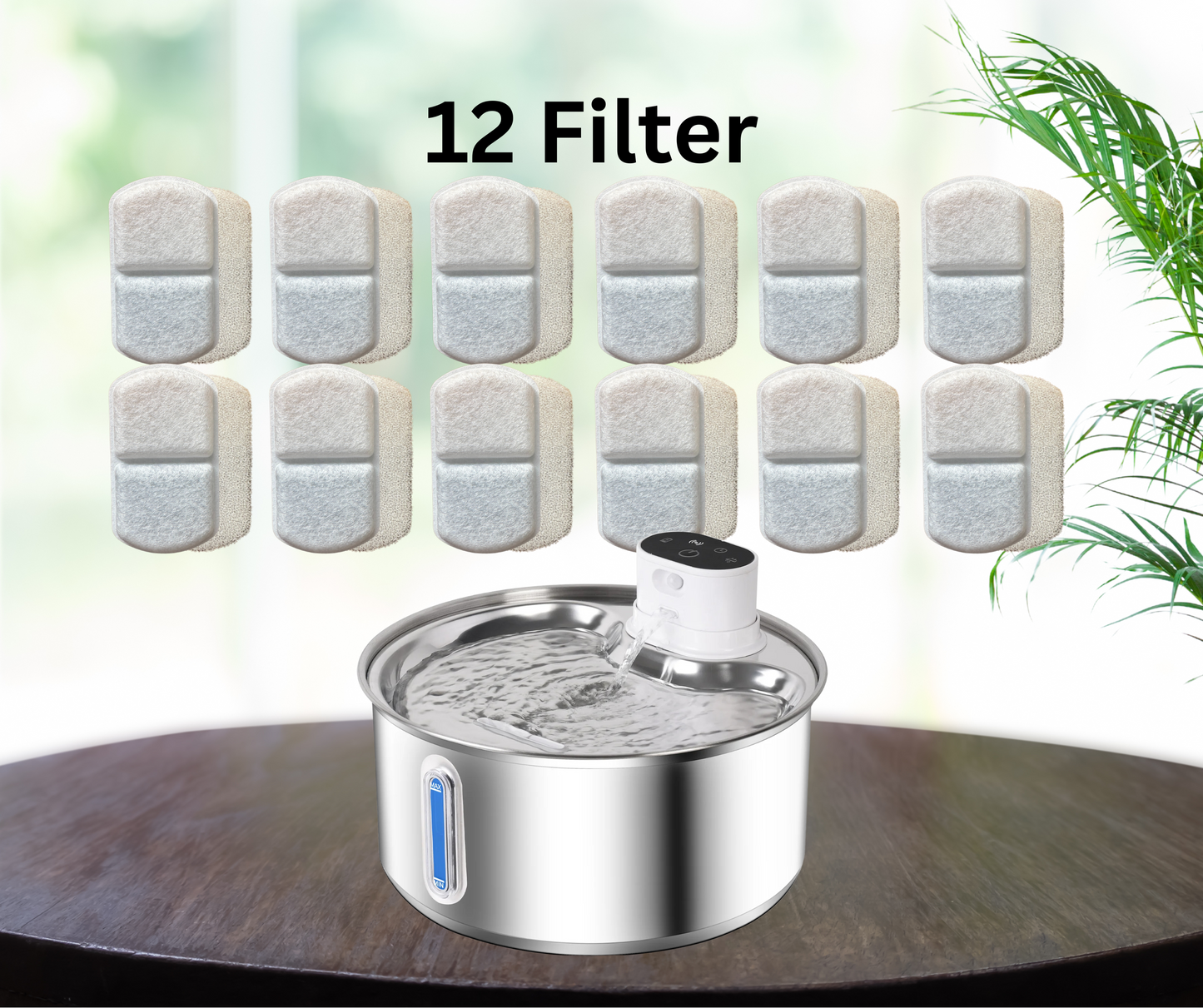 FreshDrop Ultra 12 Ersatzfilter für Hunde- und Katzenbrunnen (5.5L & kabellos)
