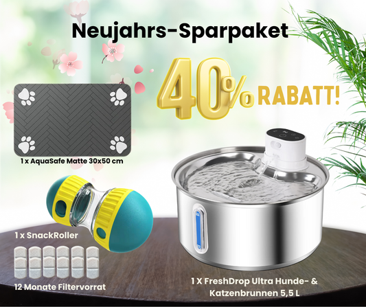 Starter-Set FreshDrop Ultra für Mehrtierhaushalte (5.5L & kabellos)