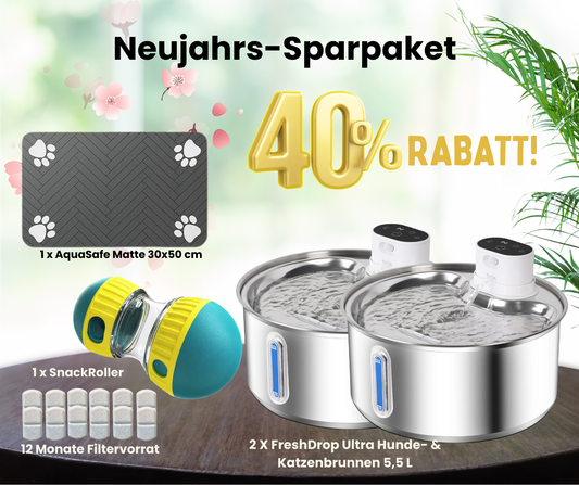 Starter-Set FreshDrop Ultra für Mehrtierhaushalte (5.5L & kabellos)