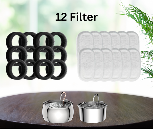 FreshDrop 12 Ersatzfilter für Katzenbrunnen (für 3,2L & 4L)