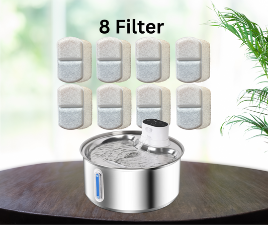 FreshDrop Ultra 8 Ersatzfilter für Hunde- und Katzenbrunnen (5.5L & kabellos)