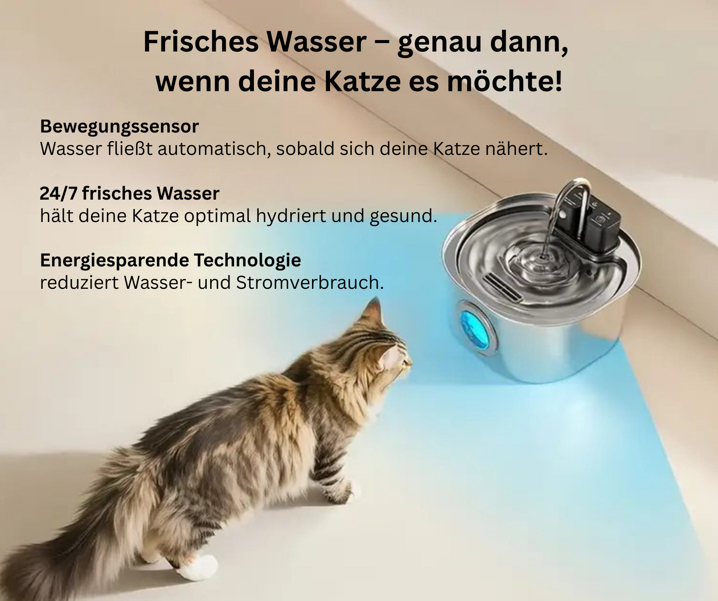 FreshDrop Aqua Katzenbrunnen (3,2L & kabellos)