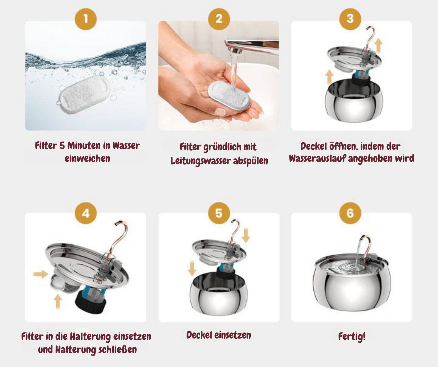 FreshDrop Katzenbrunnen 4L (mit Kabel)